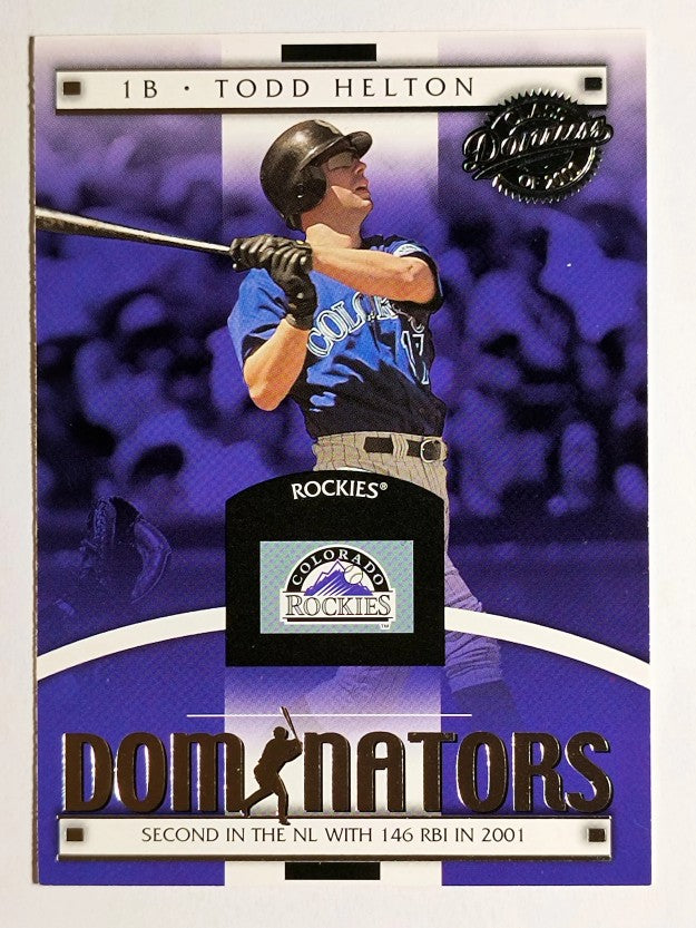 2001 Donruss Class of 2001 Dominators #DM26 Todd Helton