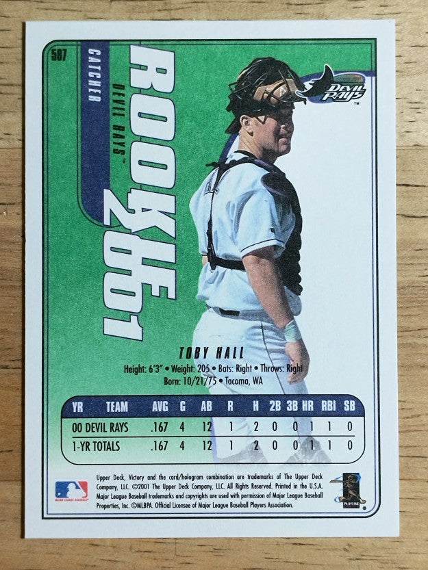 2001 Upper Deck Victory #587 Toby Hall