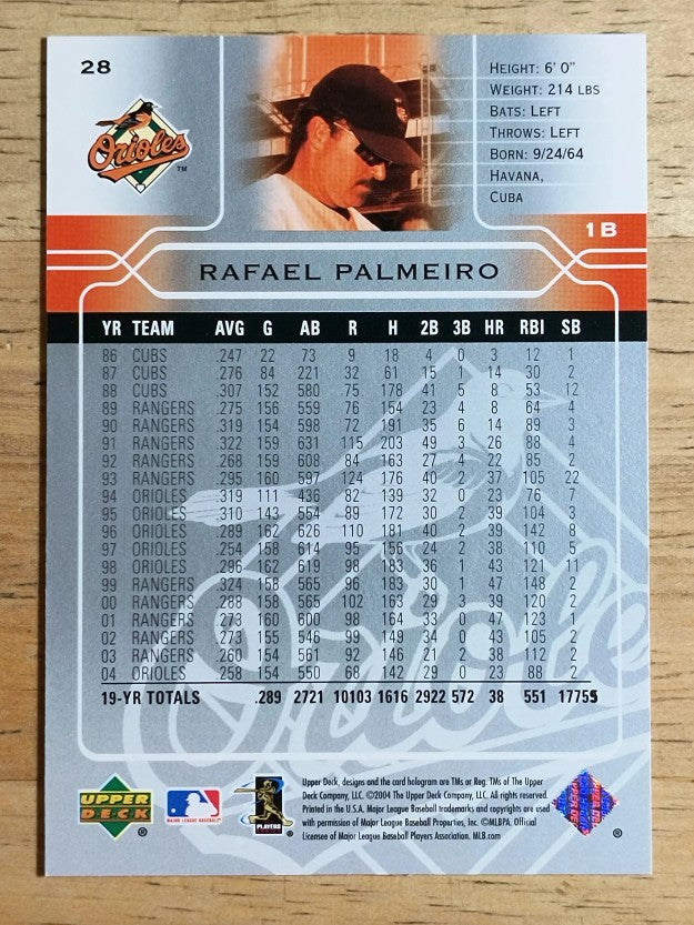 2005 Upper Deck #28 Rafael Palmeiro