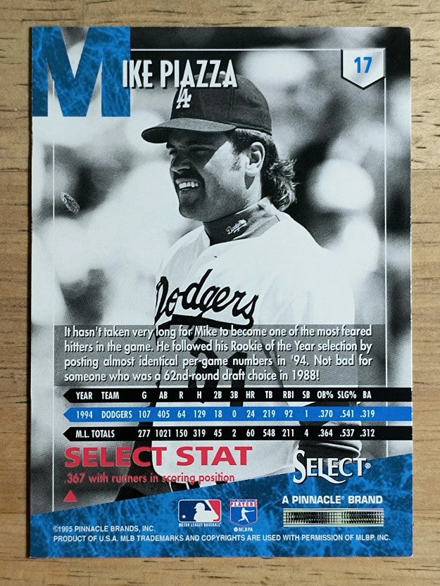 1995 Select #17 Mike Piazza