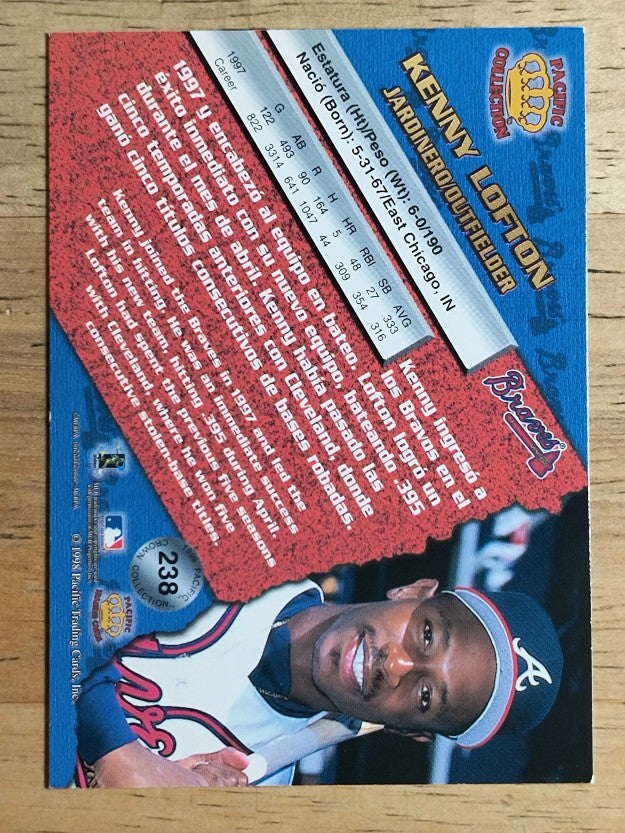 1998 Pacific #238 Kenny Lofton