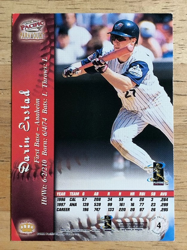 1998 Paramount #4 Darin Erstad