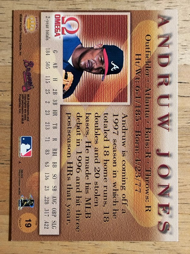 1998 Pacific Omega #19 Andruw Jones