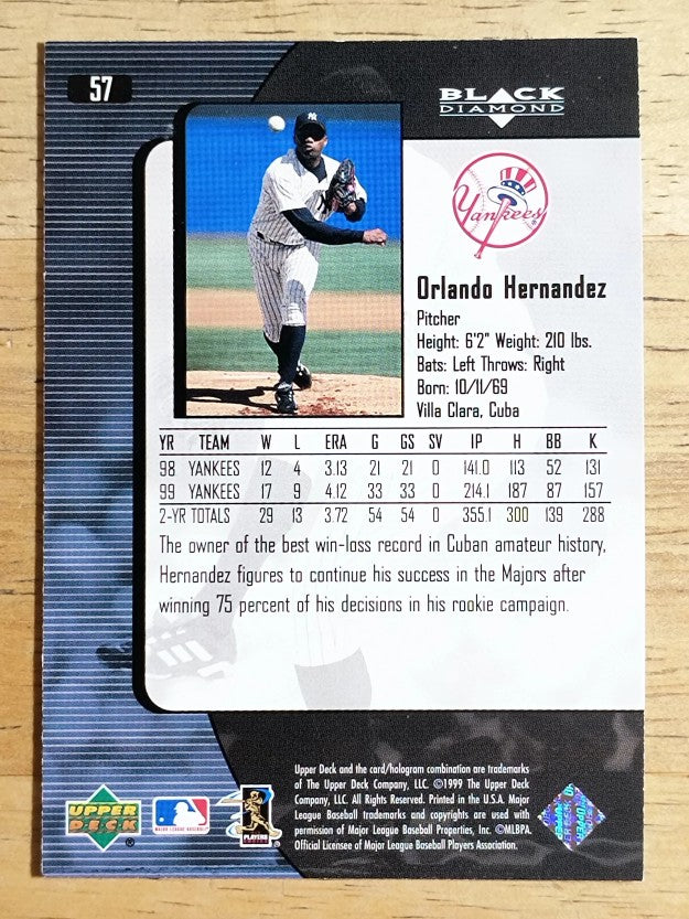 2000 Black Diamond #57 Orlando Hernandez