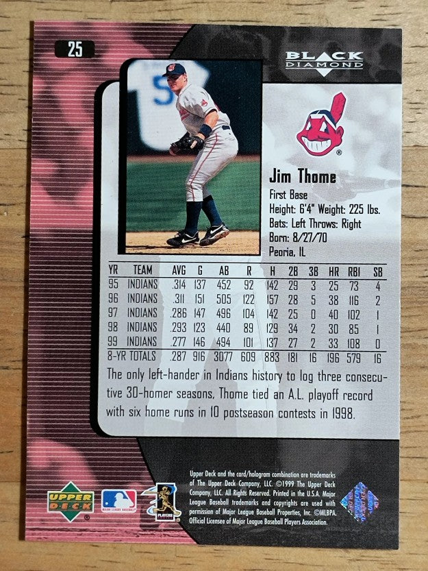 2000 Black Diamond #25 Jim Thome