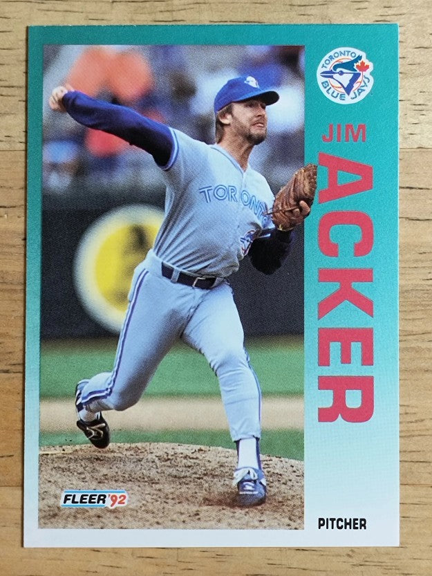 1992 Fleer #322 Jim Acker