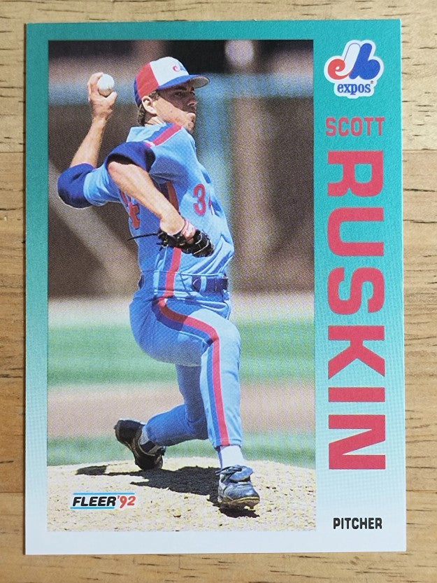 1992 Fleer #491 Scott Ruskin
