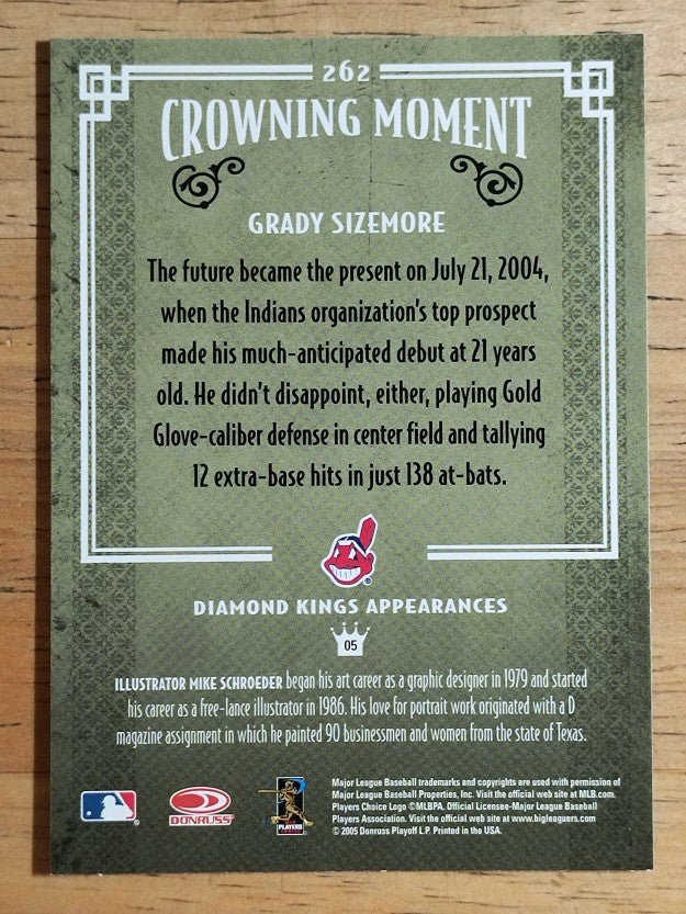 2005 Diamond Kings #262 Grady Sizemore