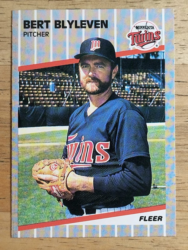 1989 Fleer #105 Bert Blyleven