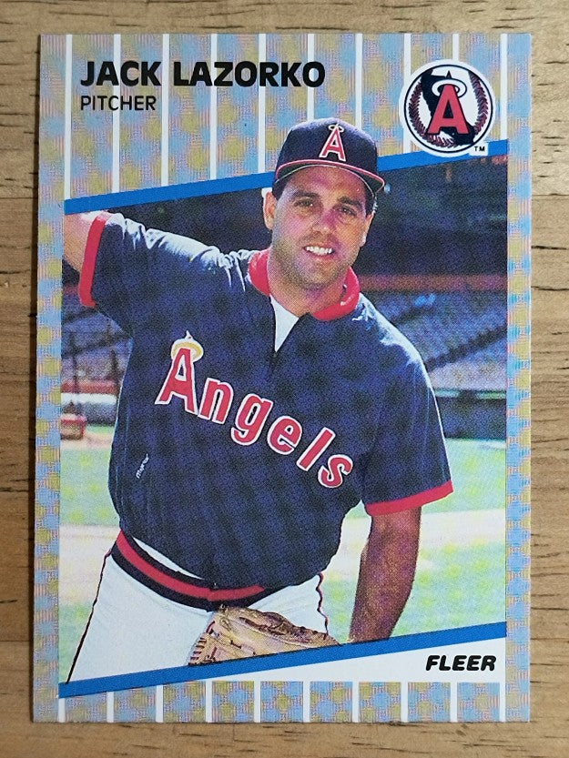 1989 Fleer #482 Jack Lazorko