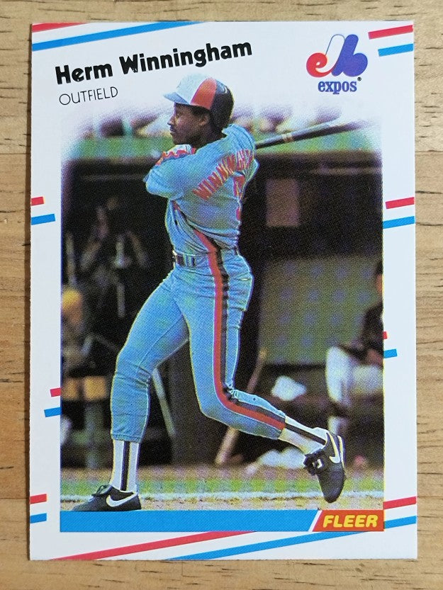 1988 Fleer #200 Herm Winningham