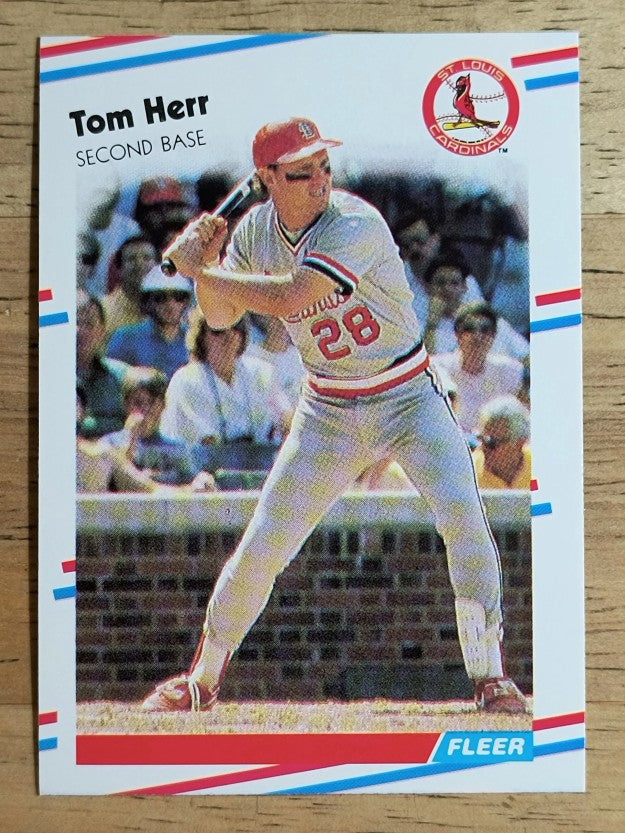 1988 Fleer #35 Tom Herr