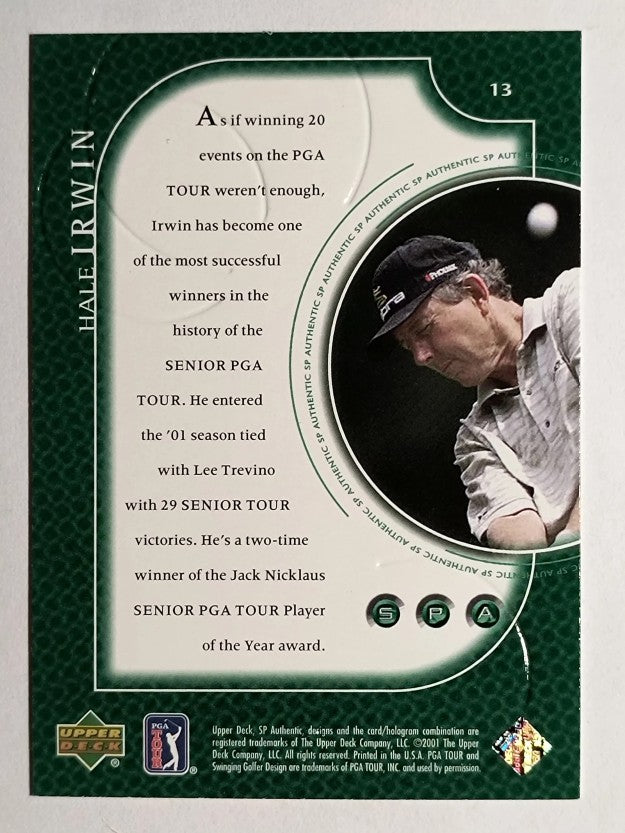 2001 SP Authentic #13 Hale Irwin