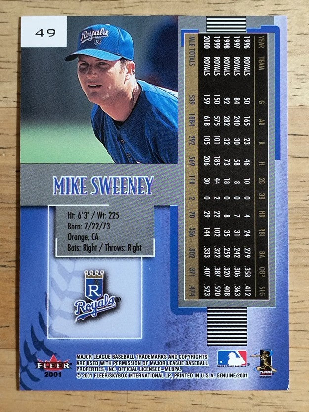 2001 Fleer Genuine #49 Mike Sweeney
