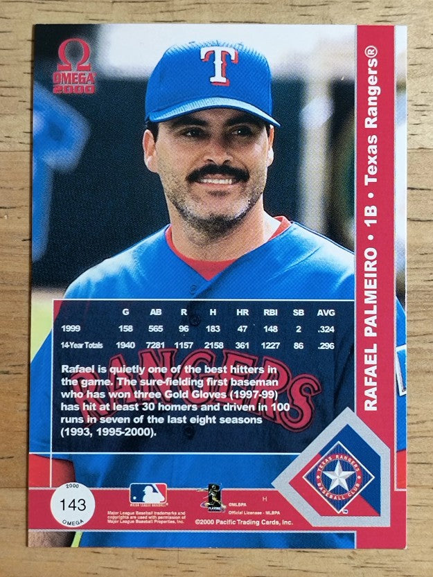 2000 Pacific Omega #143 Rafael Palmeiro