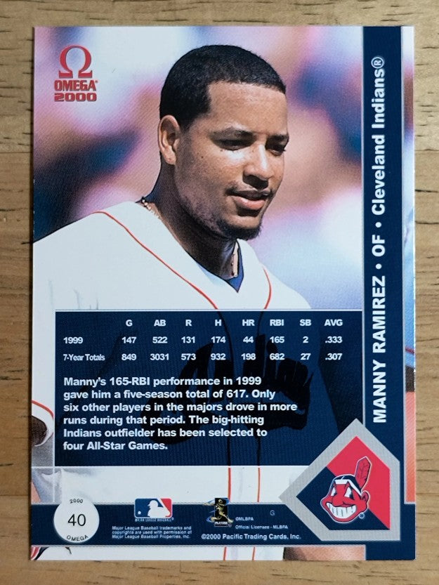 2000 Pacific Omega #40 Manny Ramirez