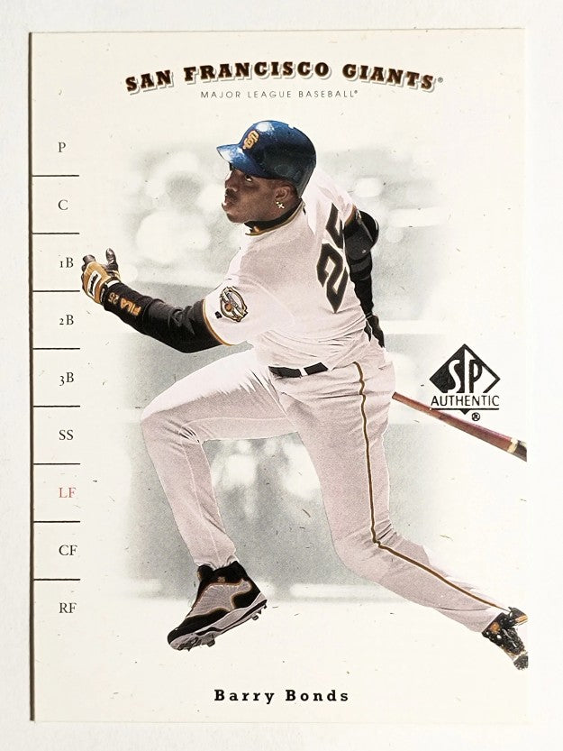 2001 SP Authentic #66 Barry Bonds