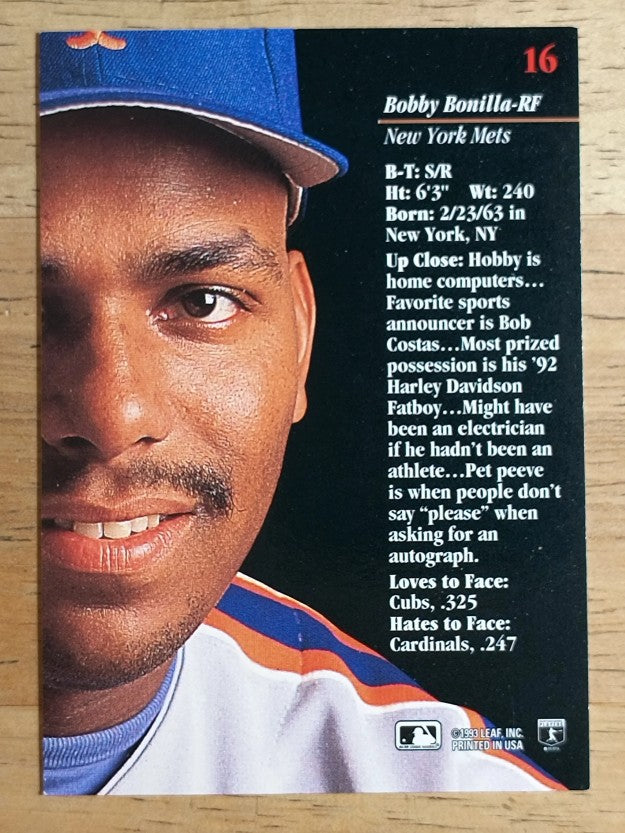 1993 Studio #16 Bobby Bonilla