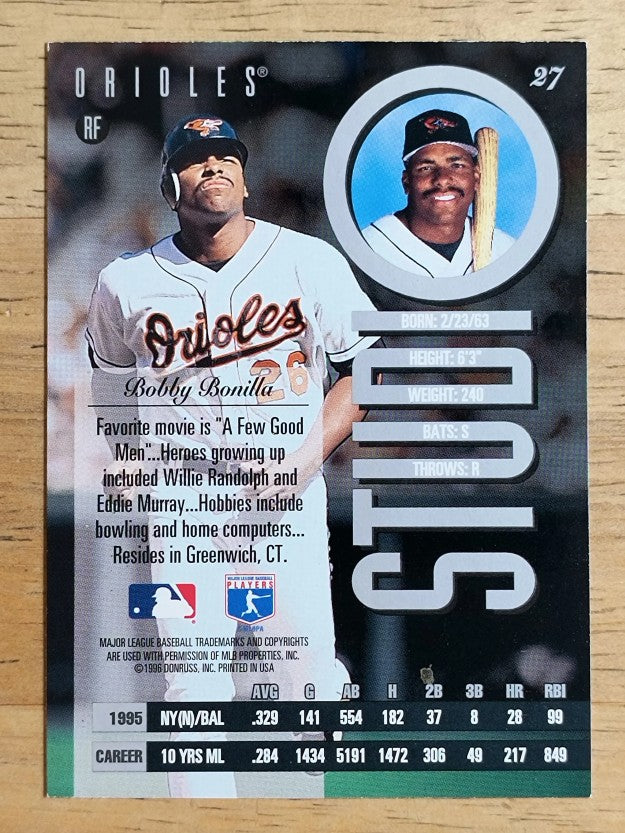 1996 Studio #27 Bobby Bonilla