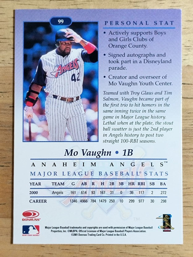 2001 Studio #99 Mo Vaughn
