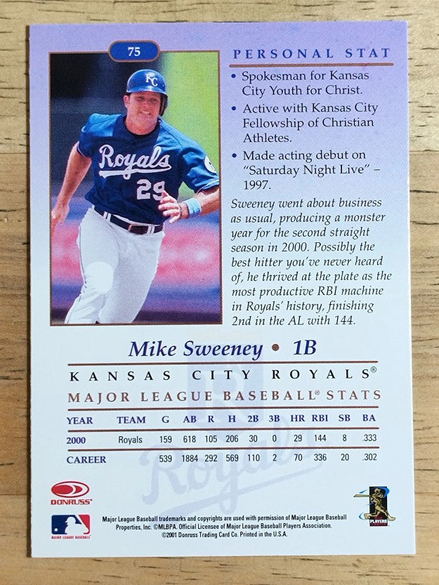 2001 Studio #75 Mike Sweeney