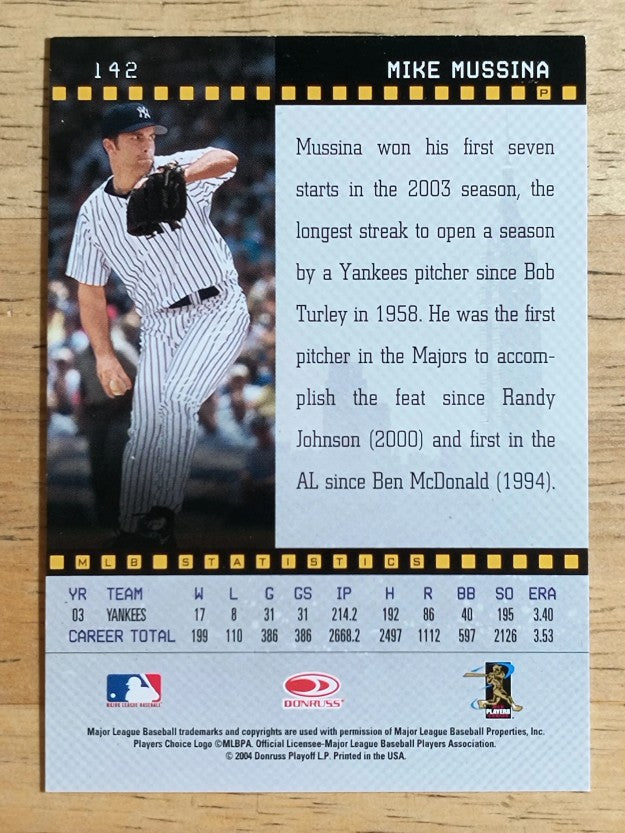 2004 Studio #142 Mike Mussina