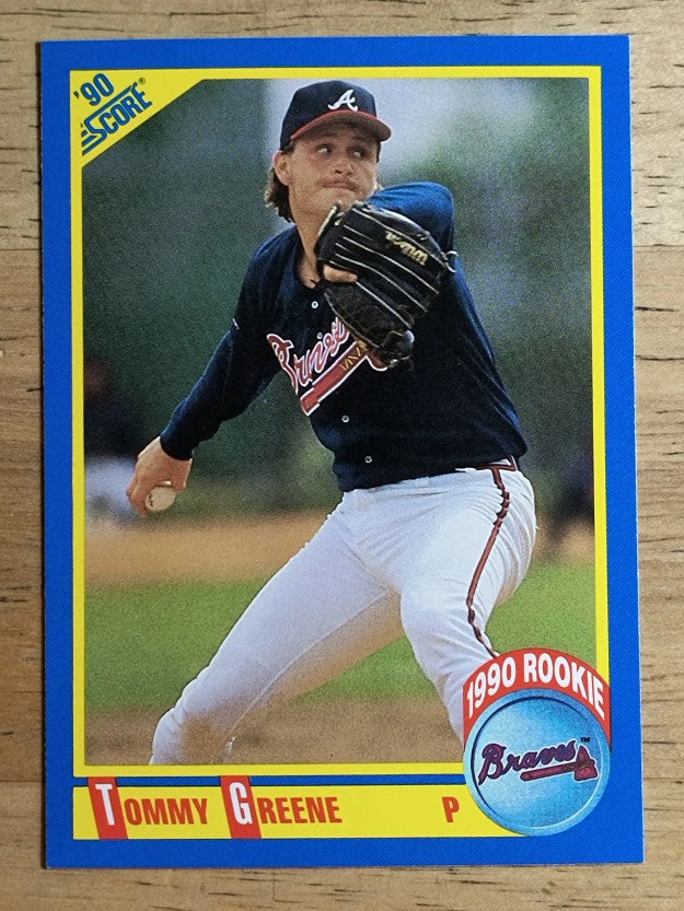 1990 Score #640 Tommy Greene RC