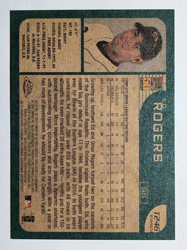 2001 Topps Chrome Traded Retrofractors #T246 Ed Rogers