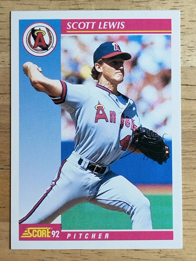 1992 Score #165 Scott Lewis