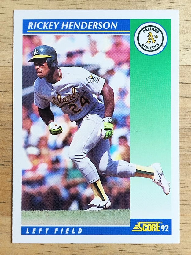 1992 Score #480 Rickey Henderson