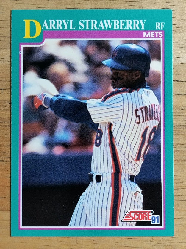1991 Score #640 Darryl Strawberry