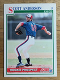 1991 Score #734 Scott Anderson RC