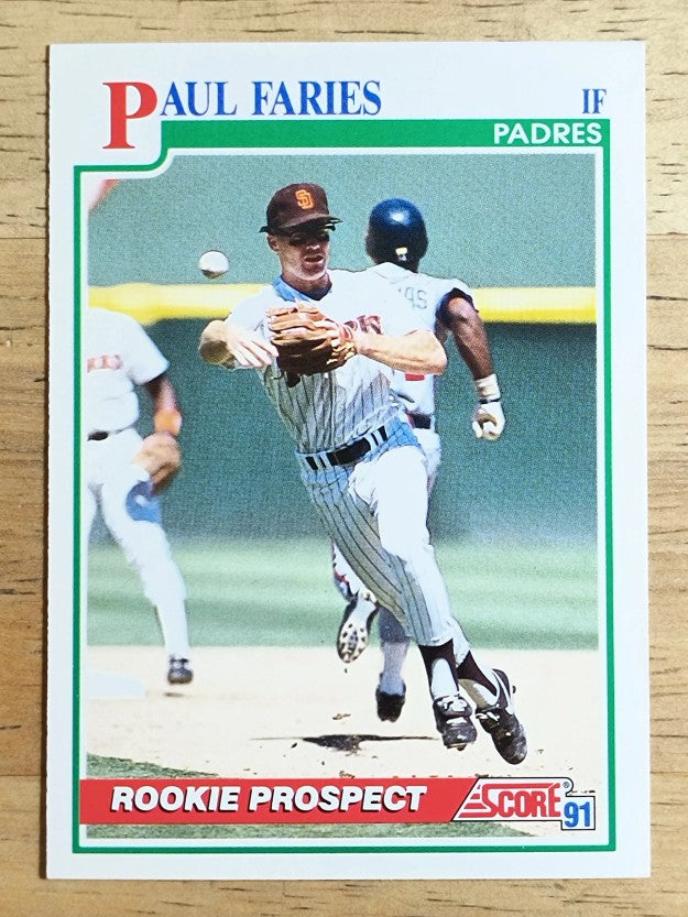 1991 Score #711 Paul Faries RC