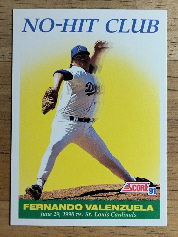 1991 Score #703 Fernando Valenzuela NH
