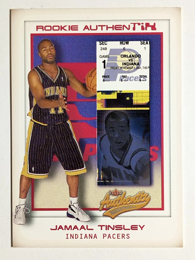 2001-02 Fleer Authentix #126 Jamaal Tinsley RC