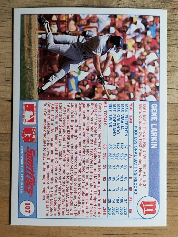 1988 Sportflics #107 Gene Larkin