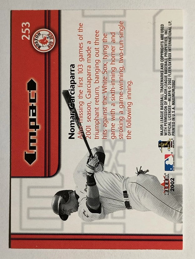 2002 Fleer Maximum #253 Nomar Garciaparra MI