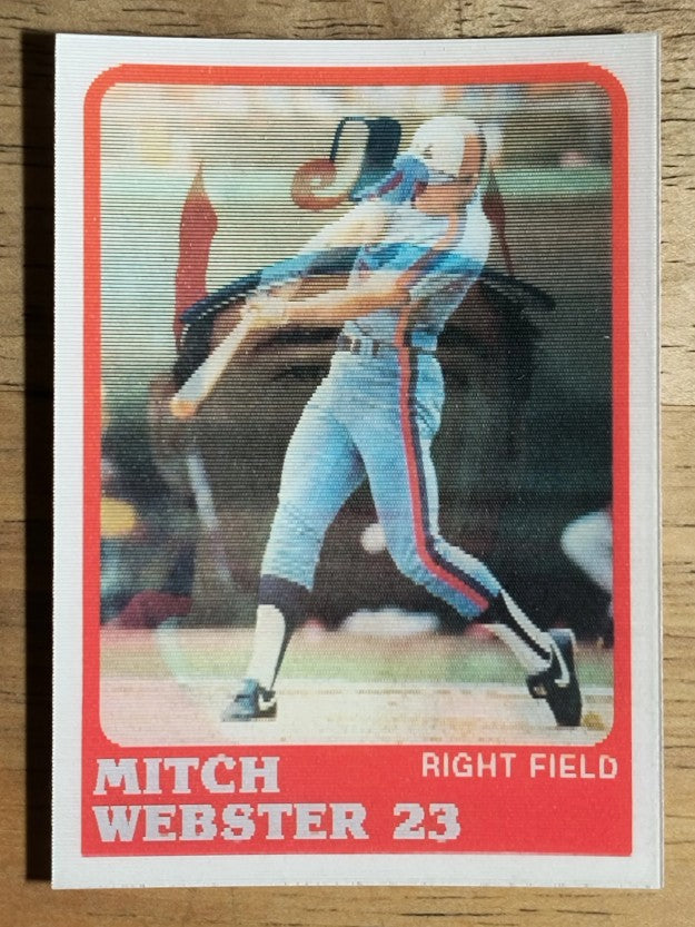 1988 Sportflics #105 Mitch Webster