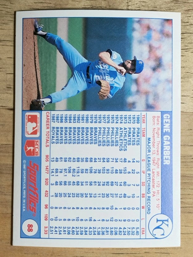 1988 Sportflics #88 Gene Garber