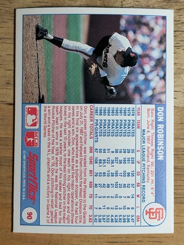 1988 Sportflics #90 Don Robinson