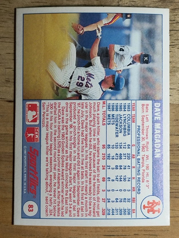 1988 Sportflics #83 Dave Magadan