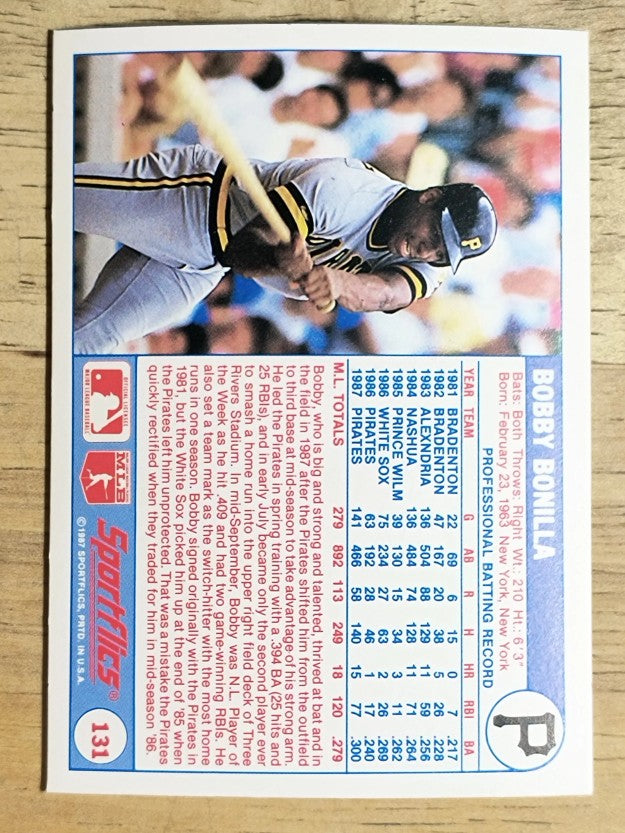 1988 Sportflics #131 Bobby Bonilla