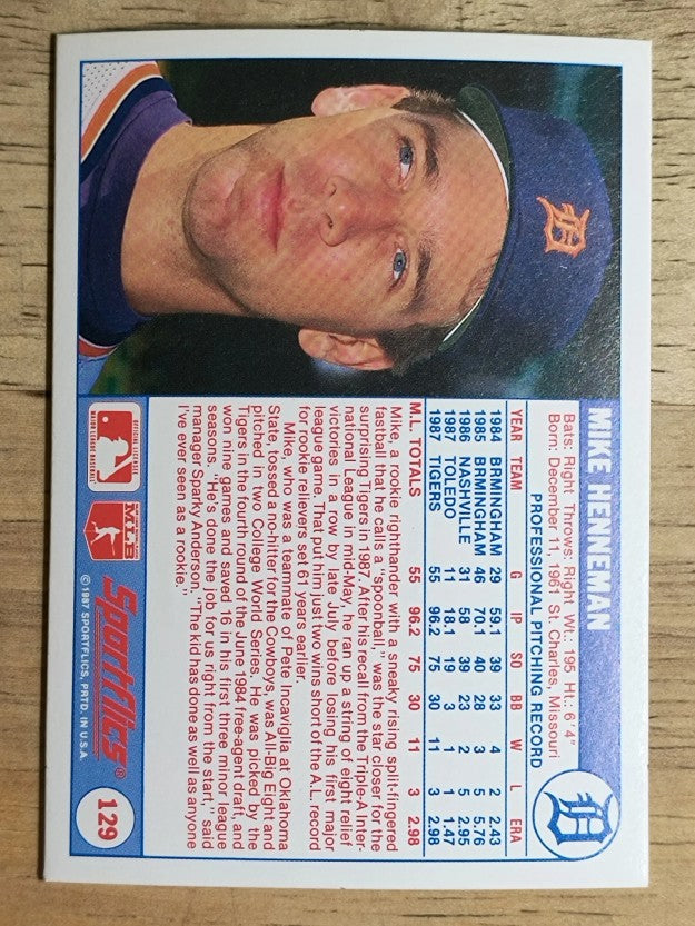 1988 Sportflics #129 Mike Henneman