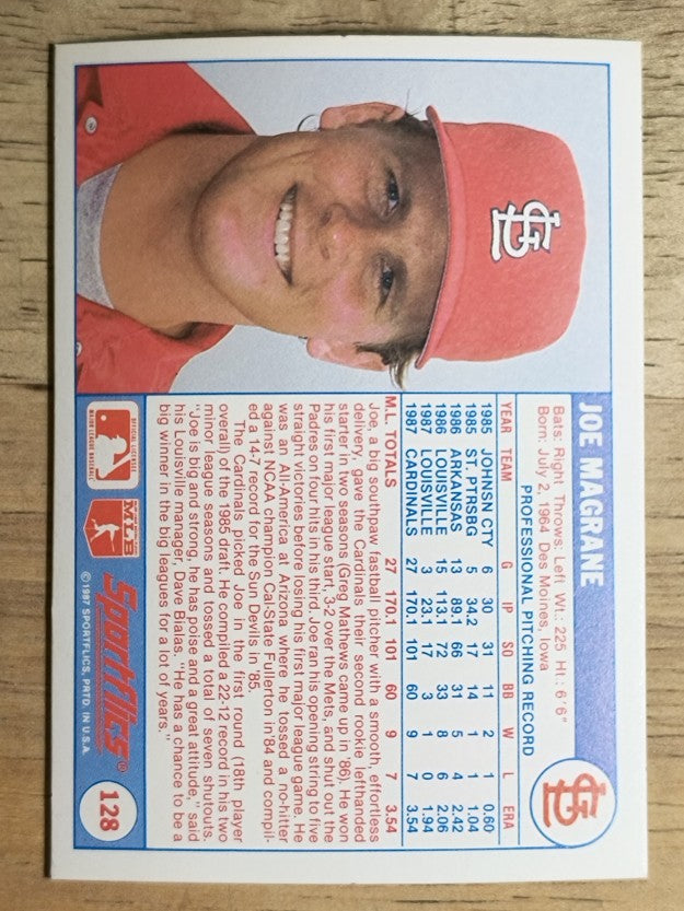 1988 Sportflics #128 Joe Magrane
