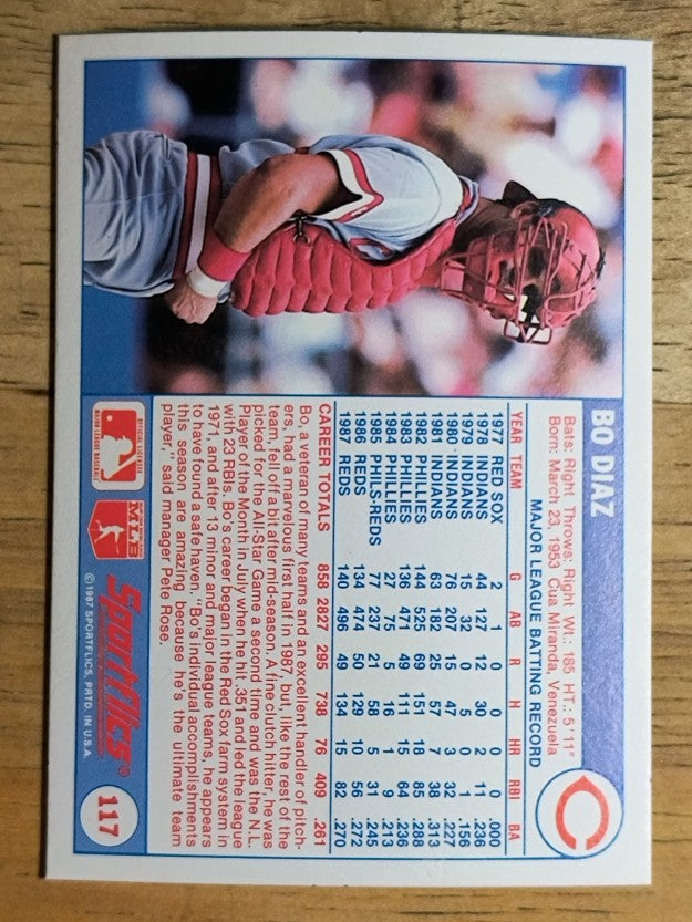 1988 Sportflics #117 Bo Diaz