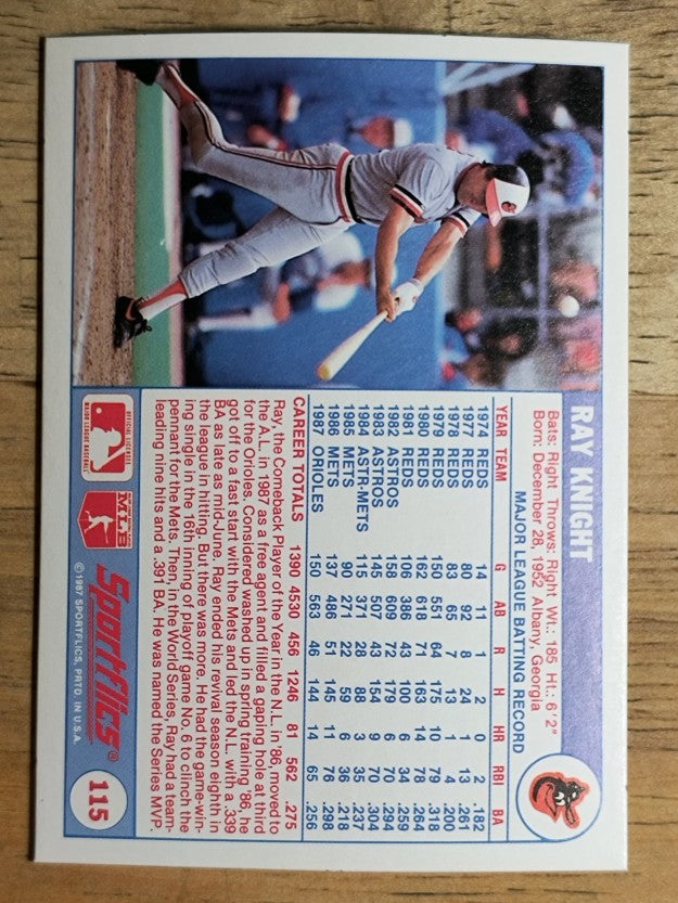 1988 Sportflics #115 Ray Knight