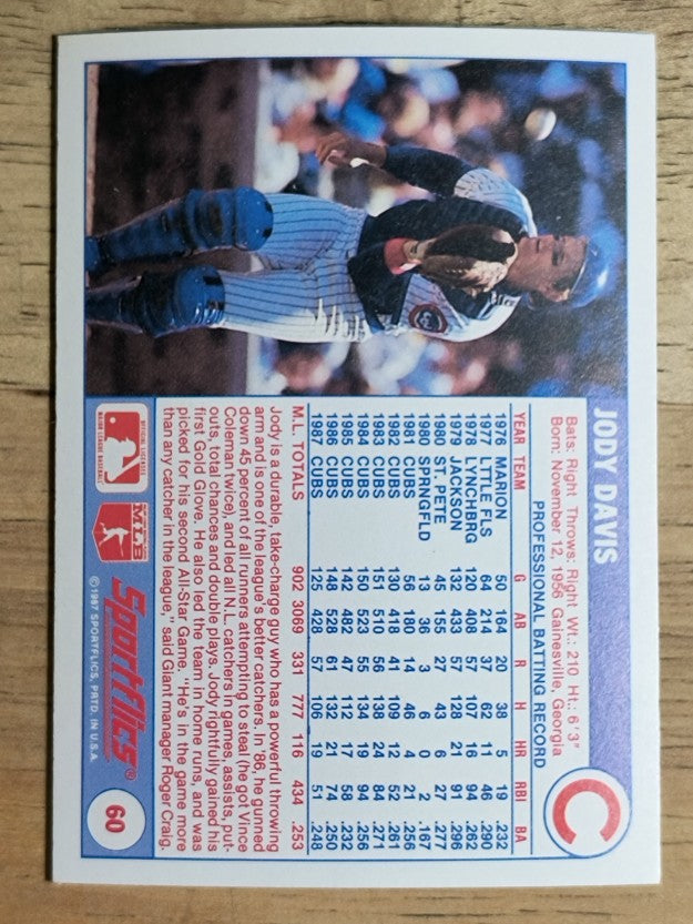 1988 Sportflics #60 Jody Davis