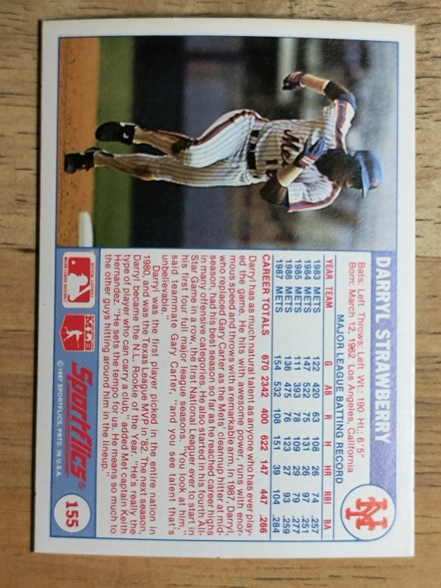 1988 Sportflics #155 Darryl Strawberry
