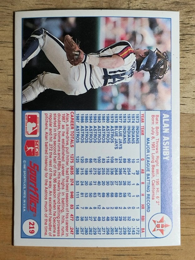 1988 Sportflics #219 Alan Ashby