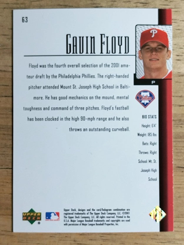 2001 Upper Deck Prospect Premieres #63 Gavin Floyd XRC